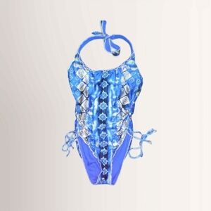 Bali Boho One Piece Halter Swimsuit!